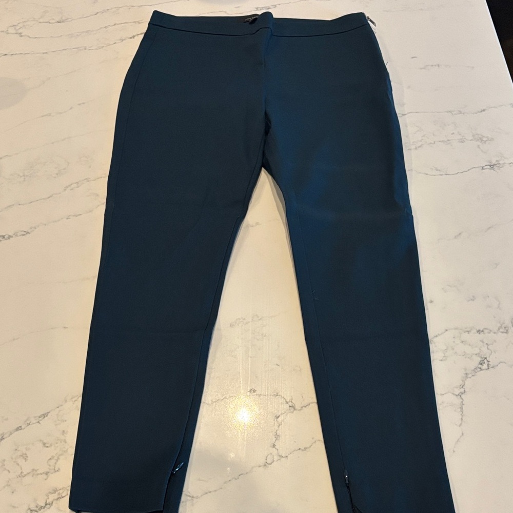 Ann Taylor Women's Teal Chinos - Picture 4 of 9